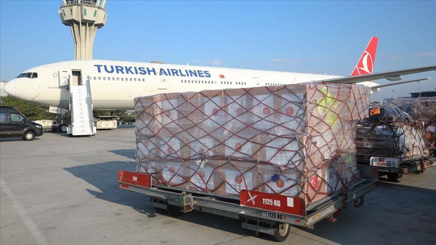 Medical supplies sent by Turkey arrive in Ukraine