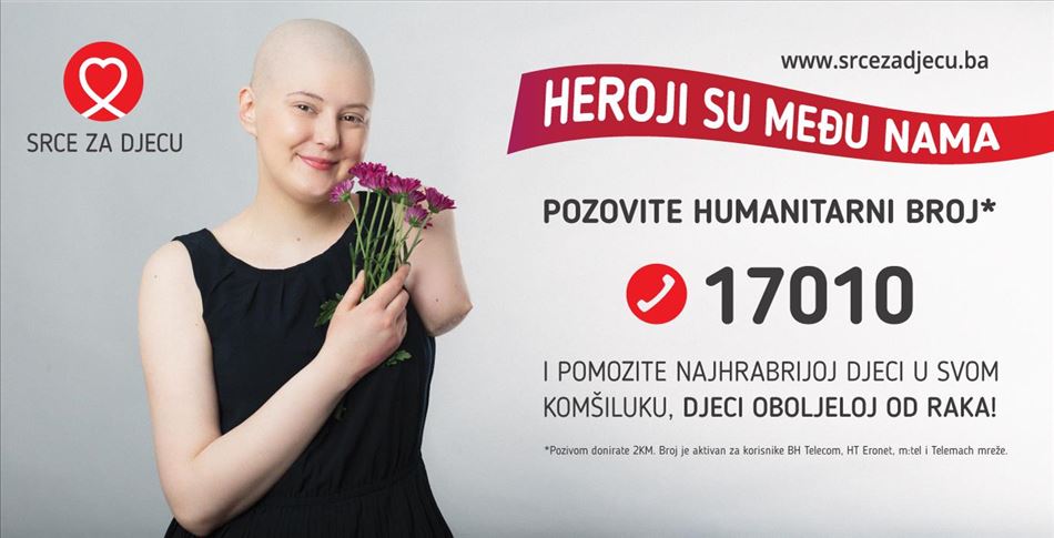 Udruženje "Srce za djecu oboljelu od raka" pokrenulo humanitarni broj