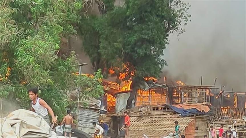 Bangladesh: Fire damages 673 shanties in Rohingya camp