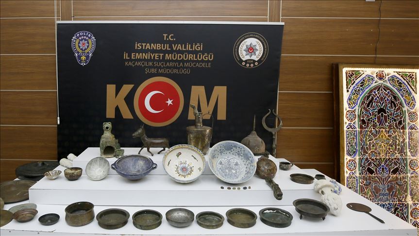 Istanbul police seize over 70 historical artifacts