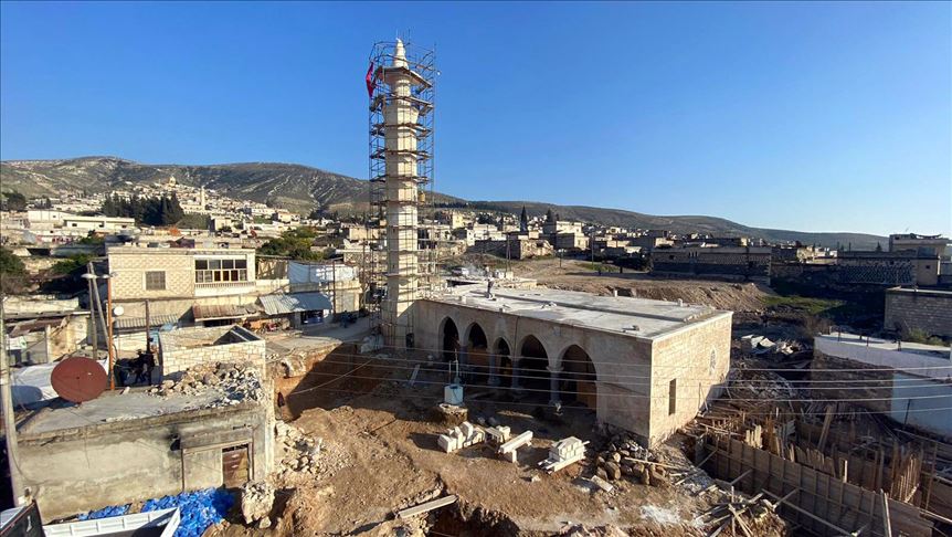 تركيا ترمم مقام "النبي هوري" ومسجد في عفرين السورية