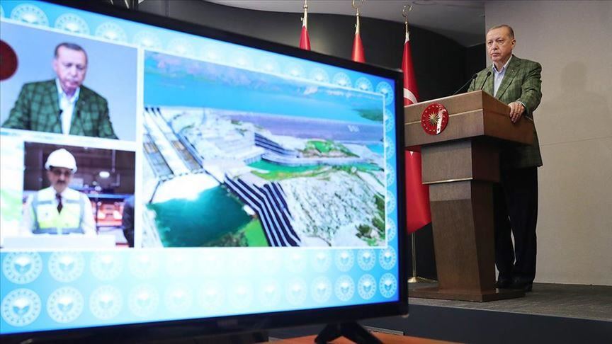 Erdogan inaugure le barrage d'Ilısu dont le chantier avait débuté en 2008