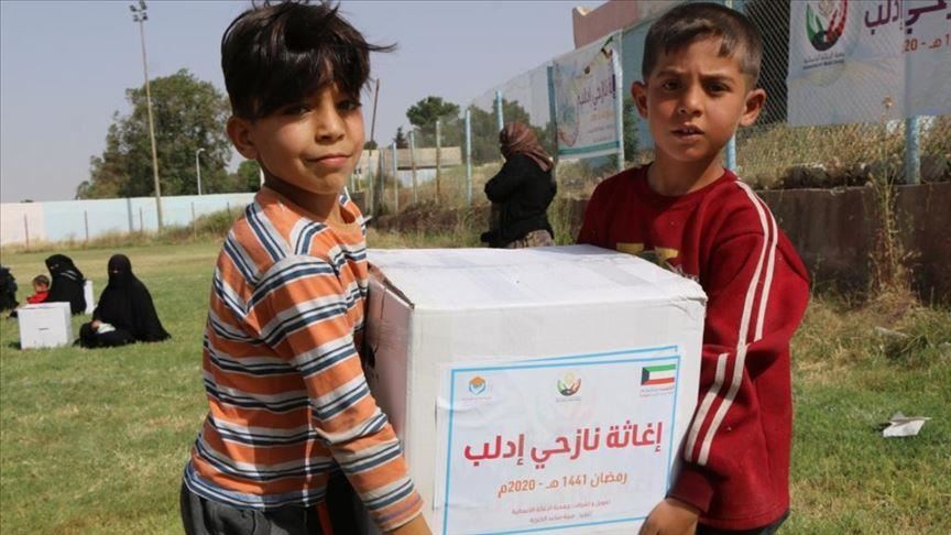 Ramadan food aid distributed in northern Syria