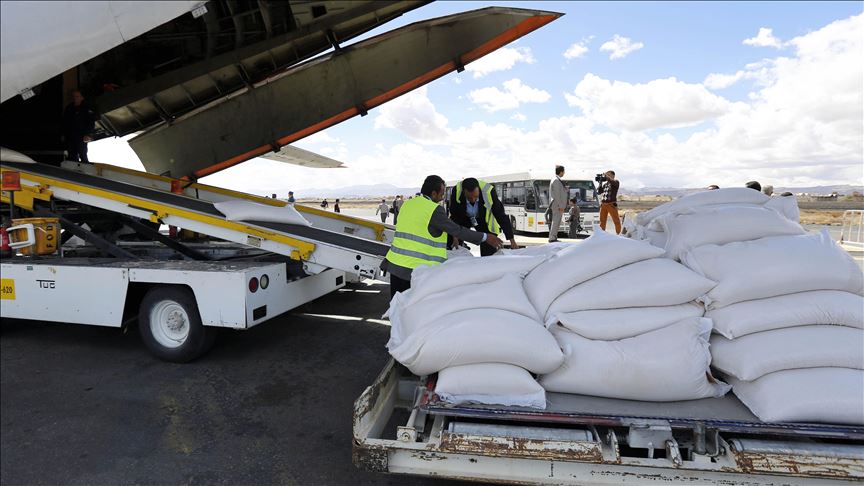 اليمن.. طائرة مساعدات أممية تهبط في مطار صنعاء‎