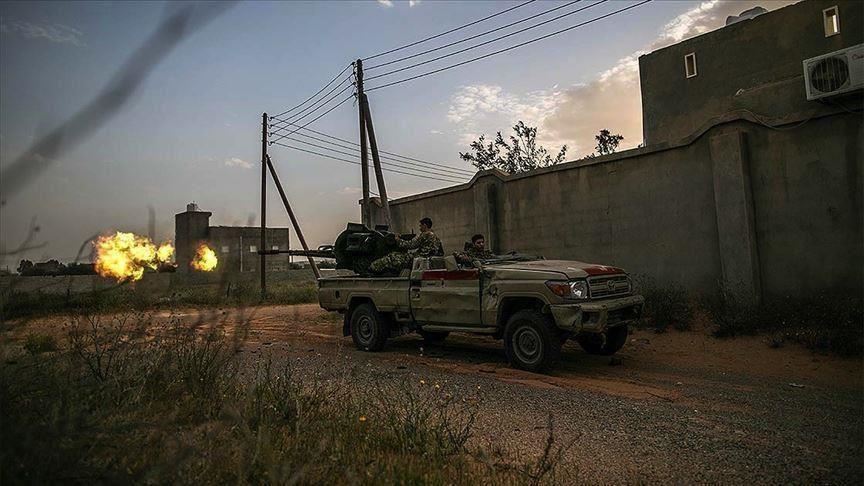الجيش الليبي يدمر آليتين مسلحتين لمليشيا حفتر جنوبي طرابلس