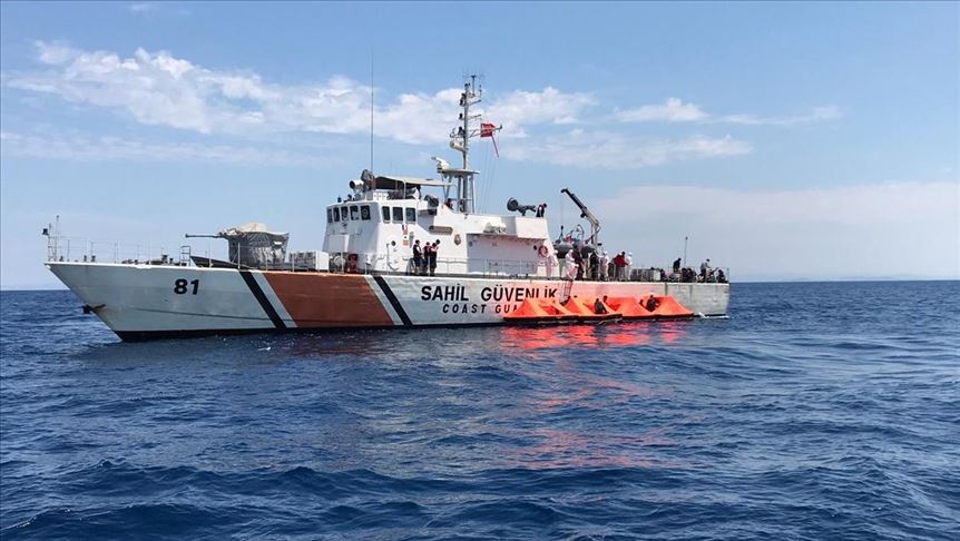 نجات 72 پناهجو توسط گارد ساحلی ترکیه