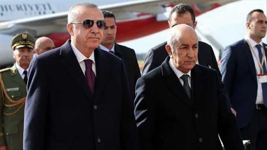 أردوغان وتبون يتفقان على بذل الجهود لوقف إطلاق النار بليبيا 