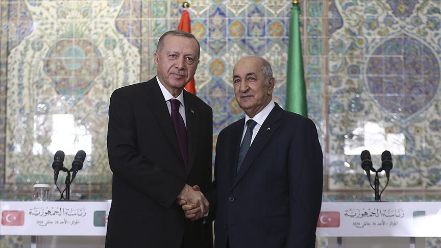 Cumhurbaşkanı Erdoğan Cezayir Cumhurbaşkanı Tebbun ile telefonda görüştü