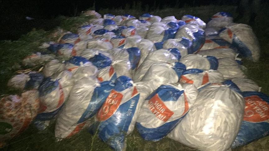 Van'da kaçak avlanan 15 ton inci kefali ele geçirildi