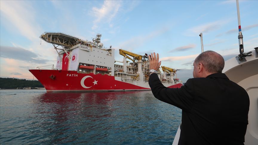 Cumhurbaşkanı Erdoğan, 'Fatih' sondaj gemisini uğurladı