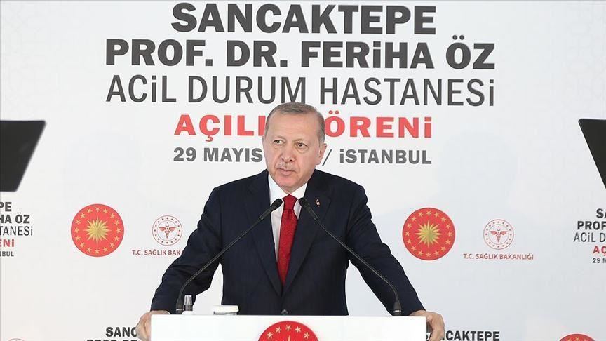 Ердоган на отворањето болница во Истанбул: „Ова е показател на нивото на кое е здравството на Турција"