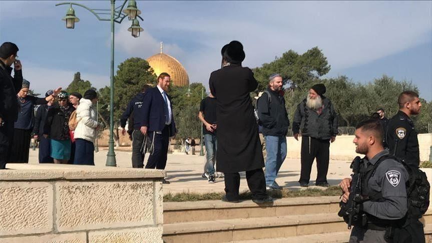 Dozens of Israeli settlers tour Al-Aqsa as site reopens