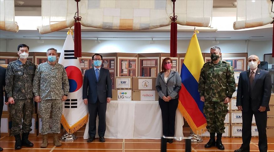 Veteranos de la Guerra de Corea en Colombia reciben donación por crisis del COVID-19