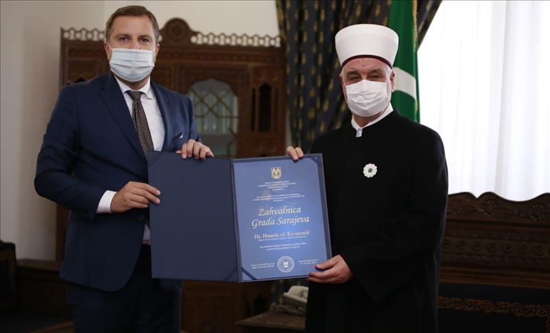 Reisu Kavazoviću zahvalnica Grada Sarajeva za doprinos u prevenciji pandemije koronavirusa
