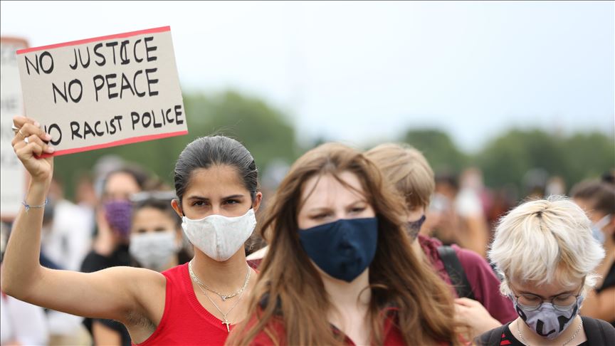 Thousands protest in London for Black Lives Matter