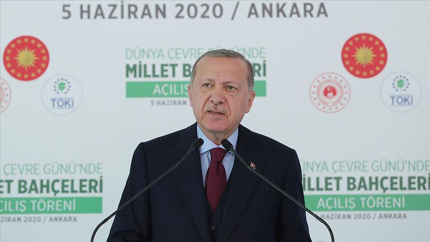 Cumhurbaşkanı Erdoğan: 81 ilimize 81 milyon metrekare millet bahçesi kazandırma hedefimize yaklaşıyoruz
