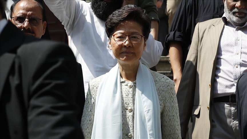 Jefa ejecutiva de Hong Kong critica llamado a huelga general contra nueva Ley de Seguridad China