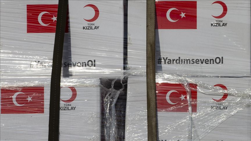 Turkish charity distributes food aid in Yemen