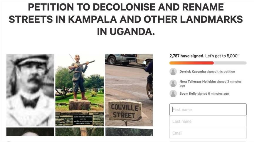 Ugandans sign petition to change colonial street names