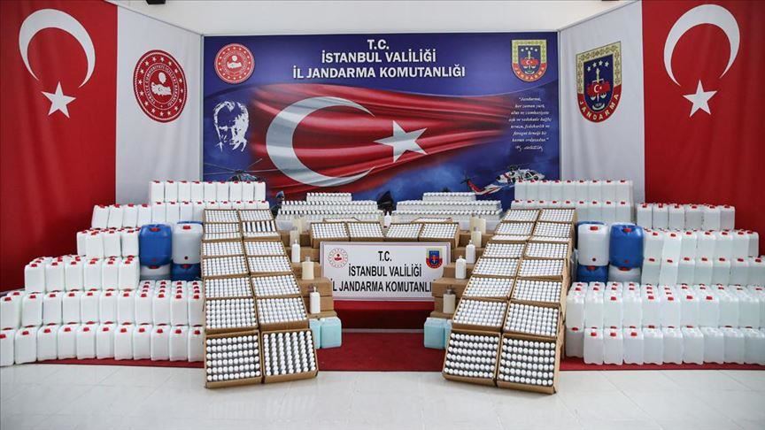 Turkey: 18 tons of bootleg ethyl alcohol seized
