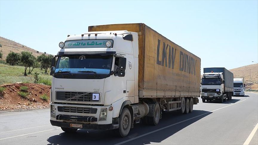 UN dispatches 48 trucks carrying aid to Idlib, Syria