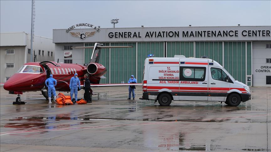 Trusya Da Kovid 19 Tedavisi Goren Iki Turk Vatandasi Ambulans Ucakla Yurda Getirildi