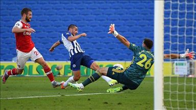 Arsenal takluk dari Brighton di masa perpanjangan waktu