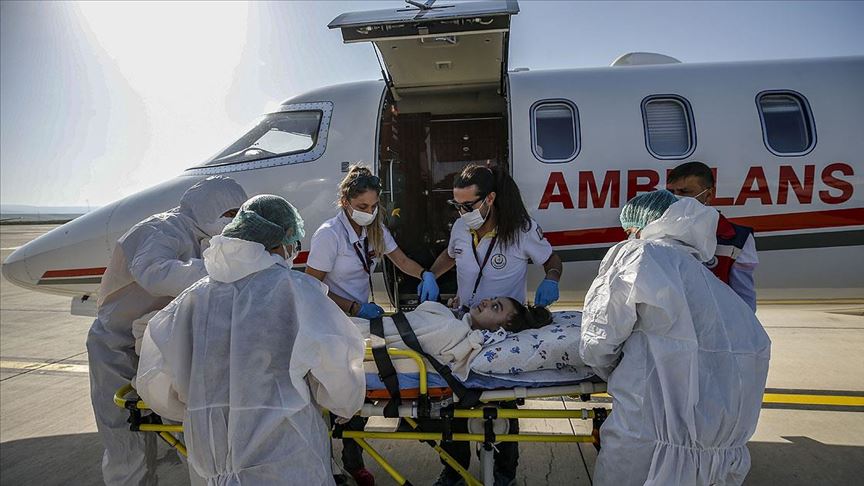 Turkmenistan Da Yasayan Cocuk Hasta Ambulans Ucakla Turkiye Ye Getirildi