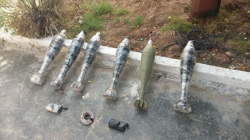 الدفاع التركية: تفكيك 6 قذائف هاون زرعها إرهابيون شمالي سوريا