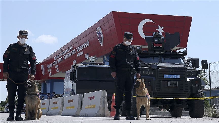 Jandarma Genel Komutanlığındaki darbe girişimi davasında karar duruşması öncesi yoğun güvenlik önlemi