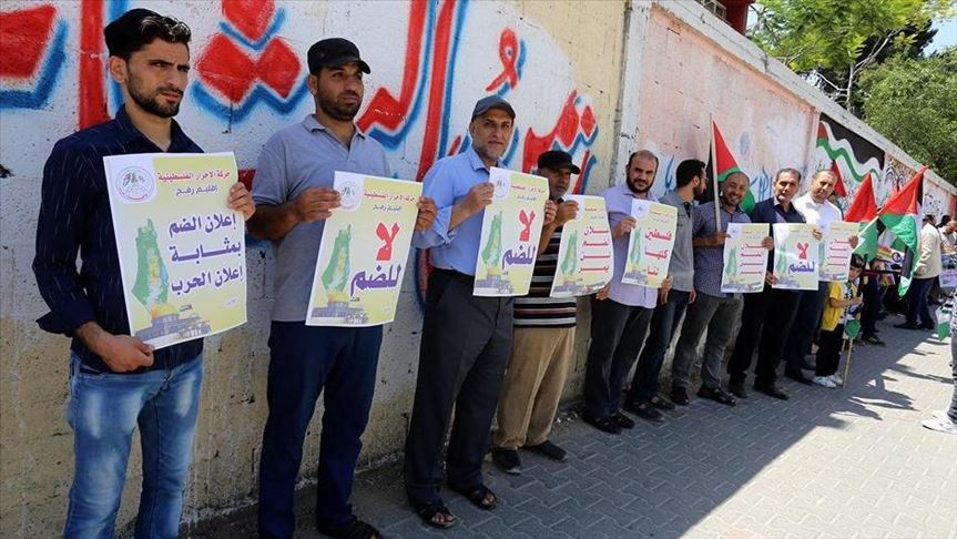 Gaza : une chaîne humaine en opposition au “plan d'annexion” israélien