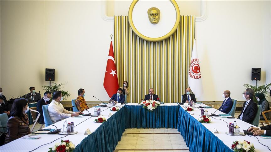 Turkey's parliament speaker meets with ASEAN envoys