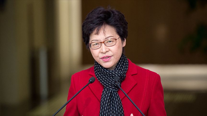 Hong Kong Baş Yöneticisi Lam'den Çin'in 'Ulusal Güvenlik Yasası'nı onaylamasına destek