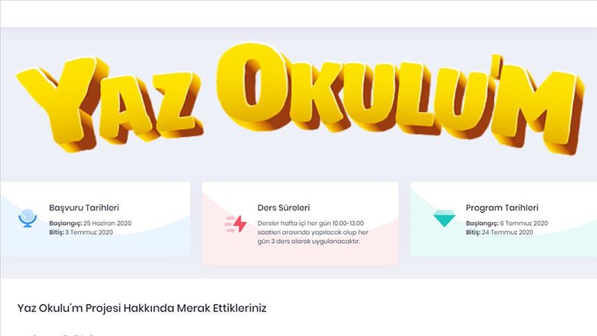Server Genclik Ten Cocuklara Online Yaz Okulu Programi