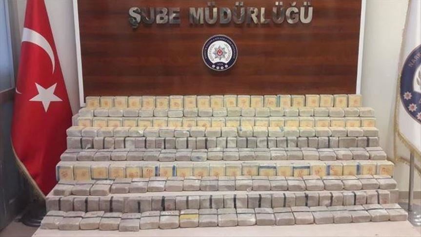 Nearly 230 pounds of heroin seized in SE Turkey
