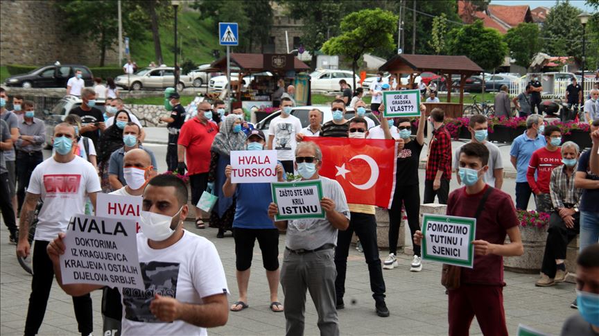 Protest "za vapaj, vazduh i život u Novom Pazaru, Sjenici i Tutinu"