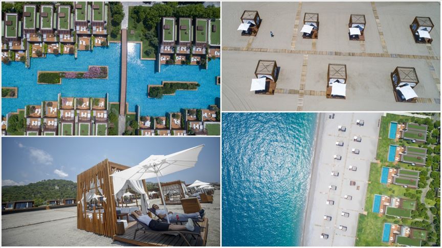 İzole tatil için plajlarda oluşturulan 'özel bölümler' ilgi görüyor