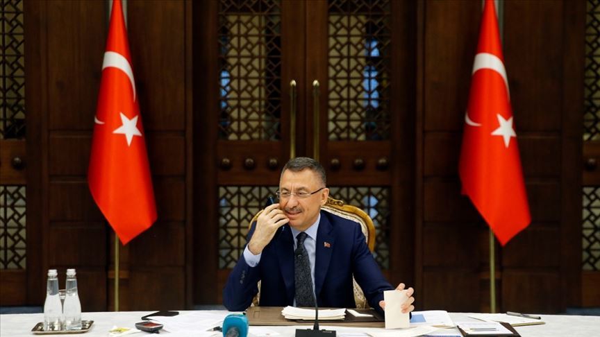 Cumhurbaşkanı Yardımcısı Oktay'dan, Derviş Eroğlu'na 'geçmiş olsun' telefonu