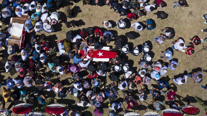 sakarya da sehit olan uc asker son