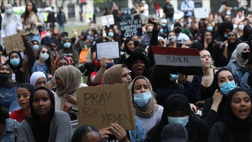 لندن.. احتجاجات ضد بيع بريطانيا الأسلحة لـ"التحالف" باليمن