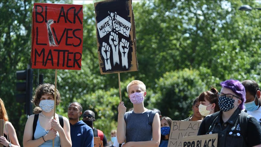 Statue of Black Lives Matter protestor raised in UK
