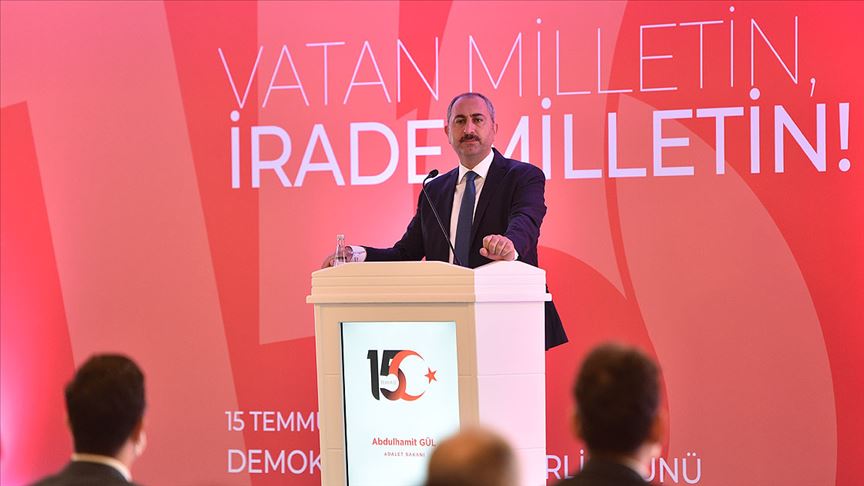 Adalet Bakanı Gül: Yargıda korku duvarlarının yıkıldığı tarih 15 Temmuz'dur