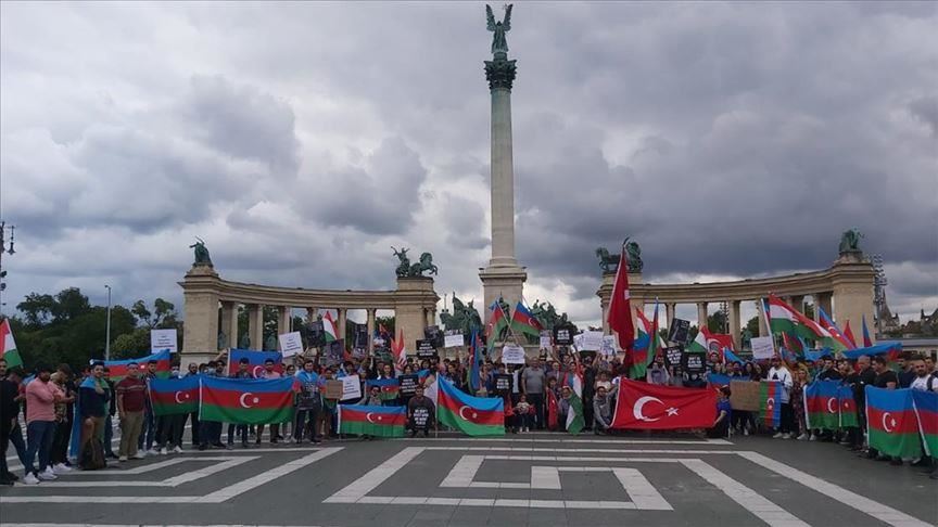 Protests held against Armenian border attacks in Europe