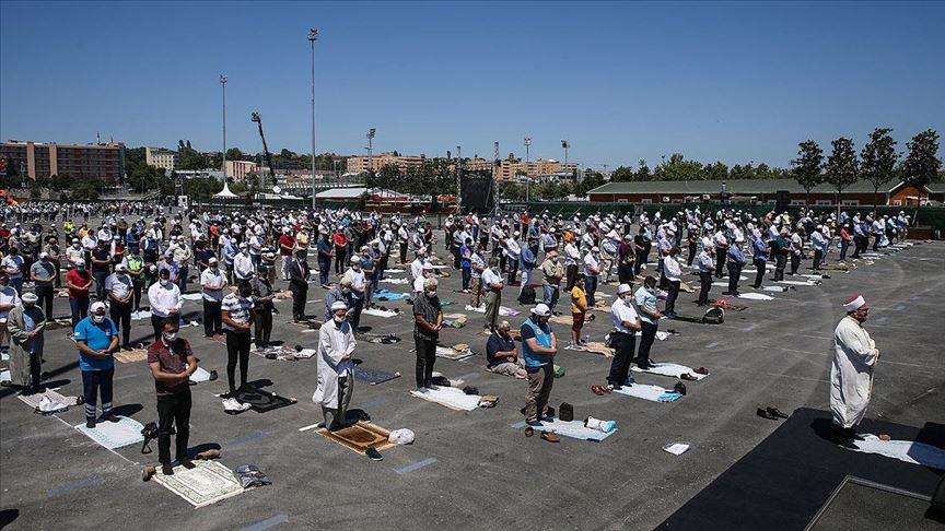 Ayasofya-i Kebir Cami-i Şerifi'nin açılışına Yenikapı'dan şahit oldular