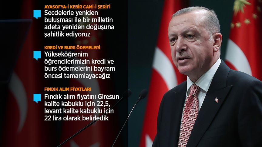 Cumhurbaşkanı Erdoğan: Bir milletin adeta yeniden doğuşuna şahitlik ediyoruz
