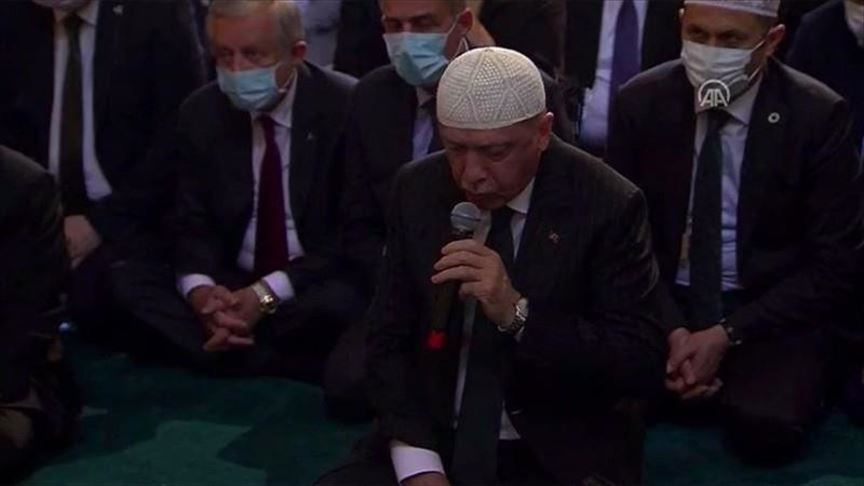 Erdogan: Perubahan status Hagia Sophia bahagiakan semua orang beriman