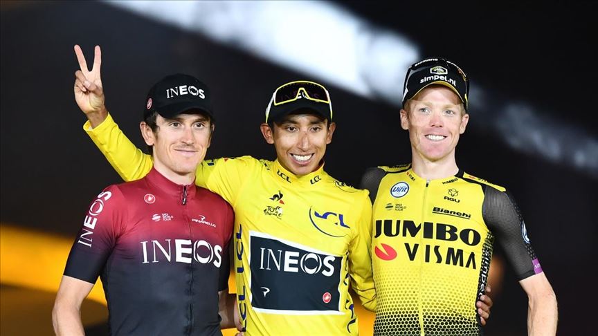 Colombia recuerda primer aniversario del triunfo de Egan Bernal en el tour de Francia
