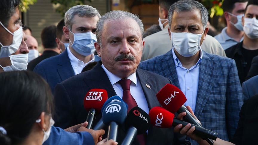 رئیس مجلس ترکیه: بازگشایی ایاصوفیه نقطه عطفی در تاریخ‌ کشورمان است