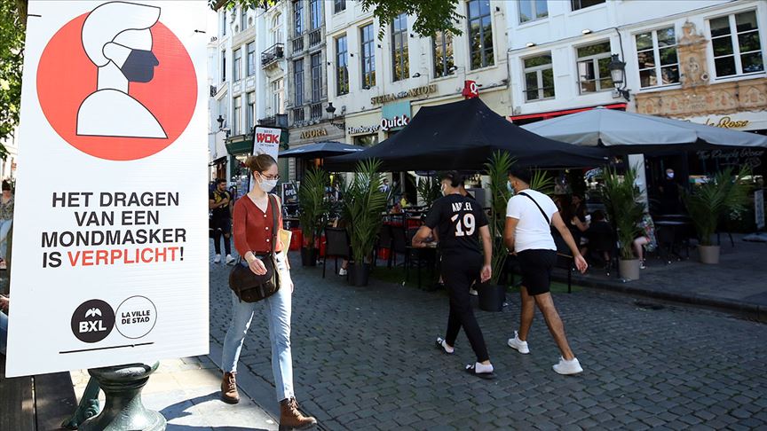 Belçika'da Kovid-19 vakalarındaki artış sürüyor