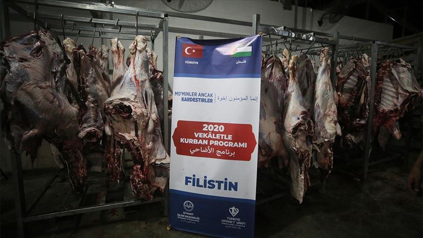 Turska Fondacija Diyanet podijelila kurbansko meso porodicama u Gazi